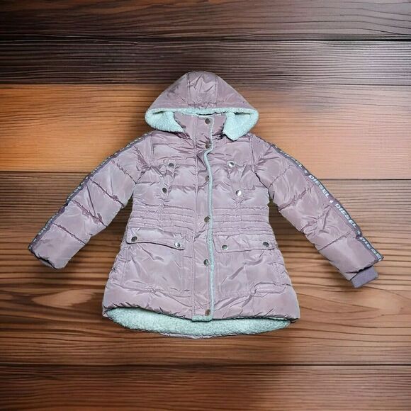 Diesel Quilter Puffer Jacket Girls Size‎ Medium Metallic Pink - Picture 1 of 16